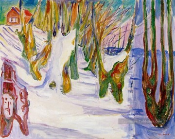 Expressionisme œuvres - vieux arbres 1925 Edvard Munch Expressionnisme